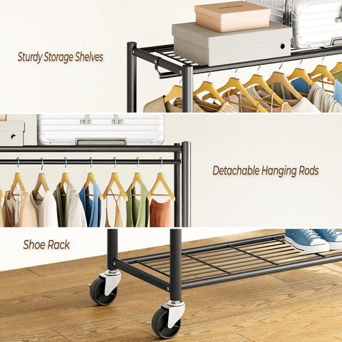 HYSEYY bottom shelf storing shoes for convenient under-storage