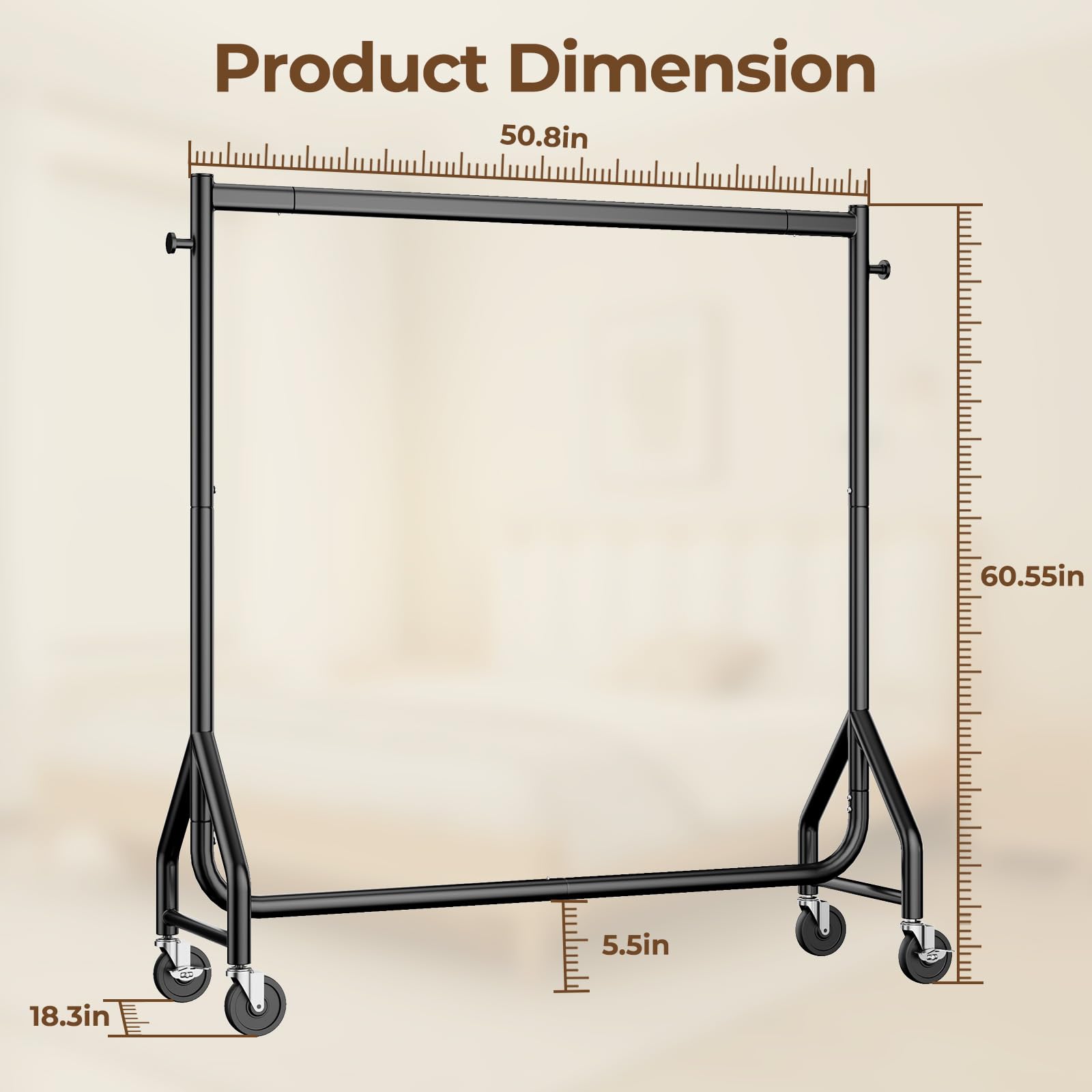 HYSEYY under-rack shoe storage showing space-saving organization benefit