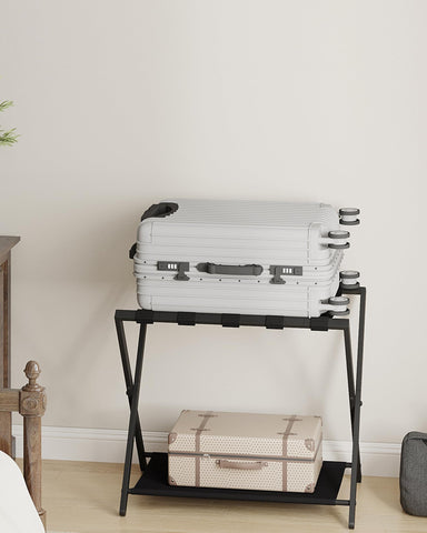 Hzuaneri rack holding a large suitcase demonstrating heavy-duty support