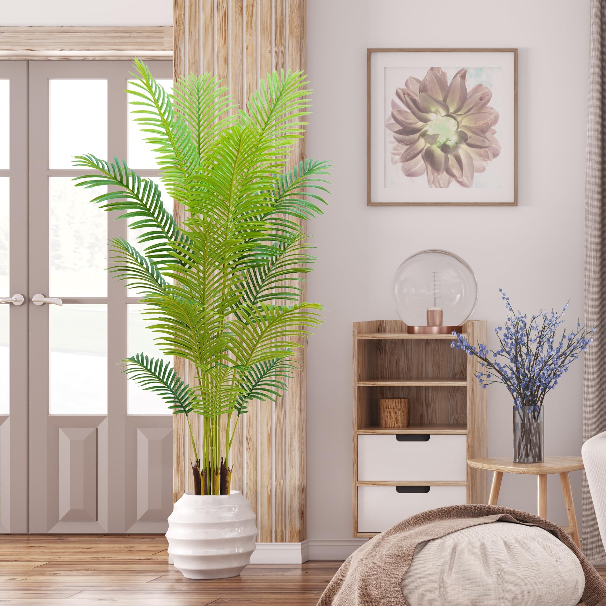 HZXGCP weighted white pot base demonstrating anti-tip stability