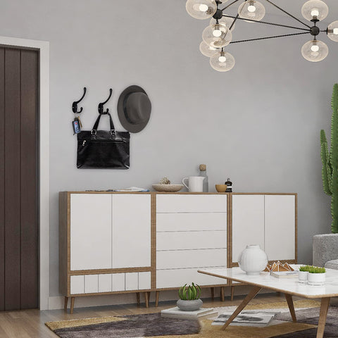 IBosins lifestyle mudroom scene showing organized coats, hats and bags for daily access