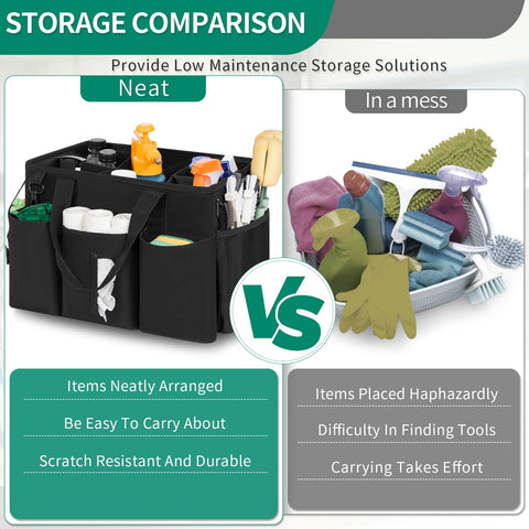 IBVIVIC side pocket holding sponges and brushes for fast access and tidy storage