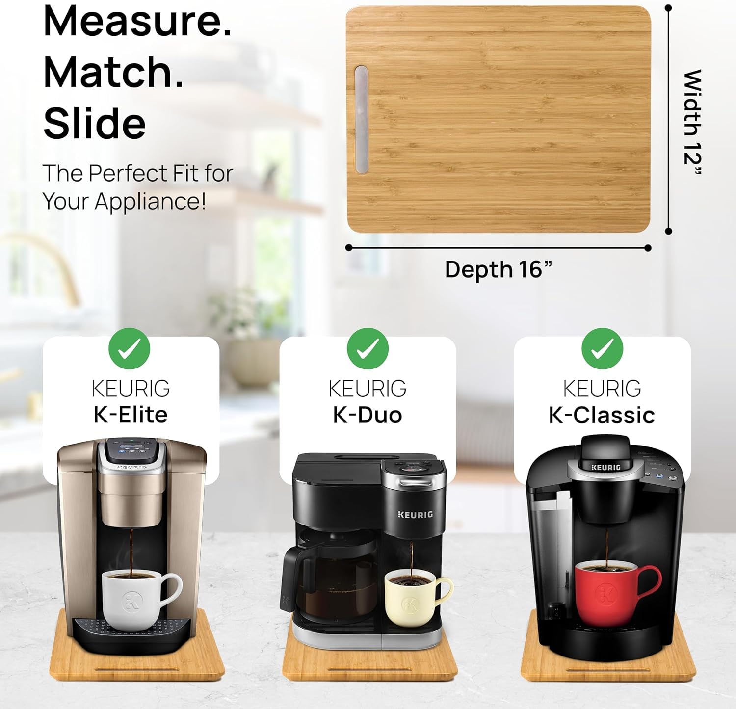 Ibyx tray next to coffee mug for scale showing size-fit convenience benefit