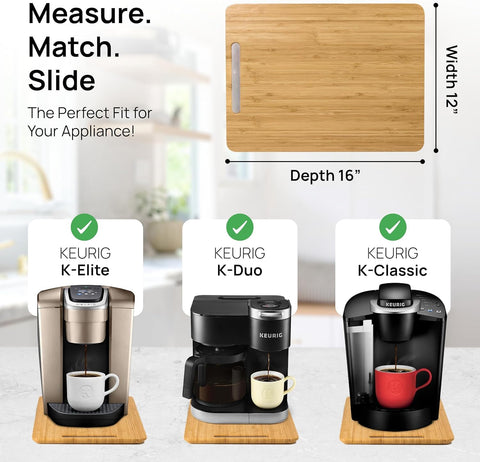 Ibyx tray next to coffee mug for scale showing size-fit convenience benefit
