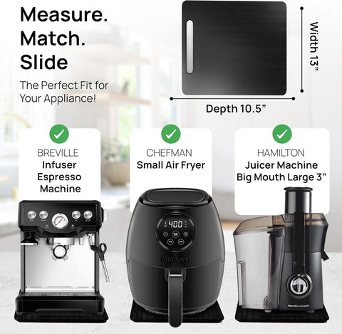 Ibyx size comparison next to mug demonstrates compact 13x10.5 inch footprint