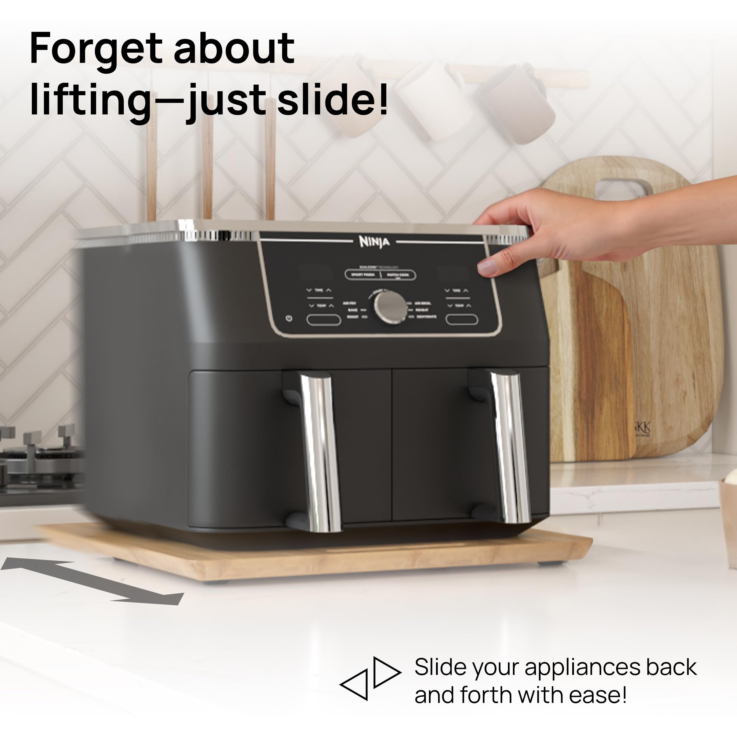 Ibyx close-up of smooth wheel assembly preventing scratches and enabling quiet movement