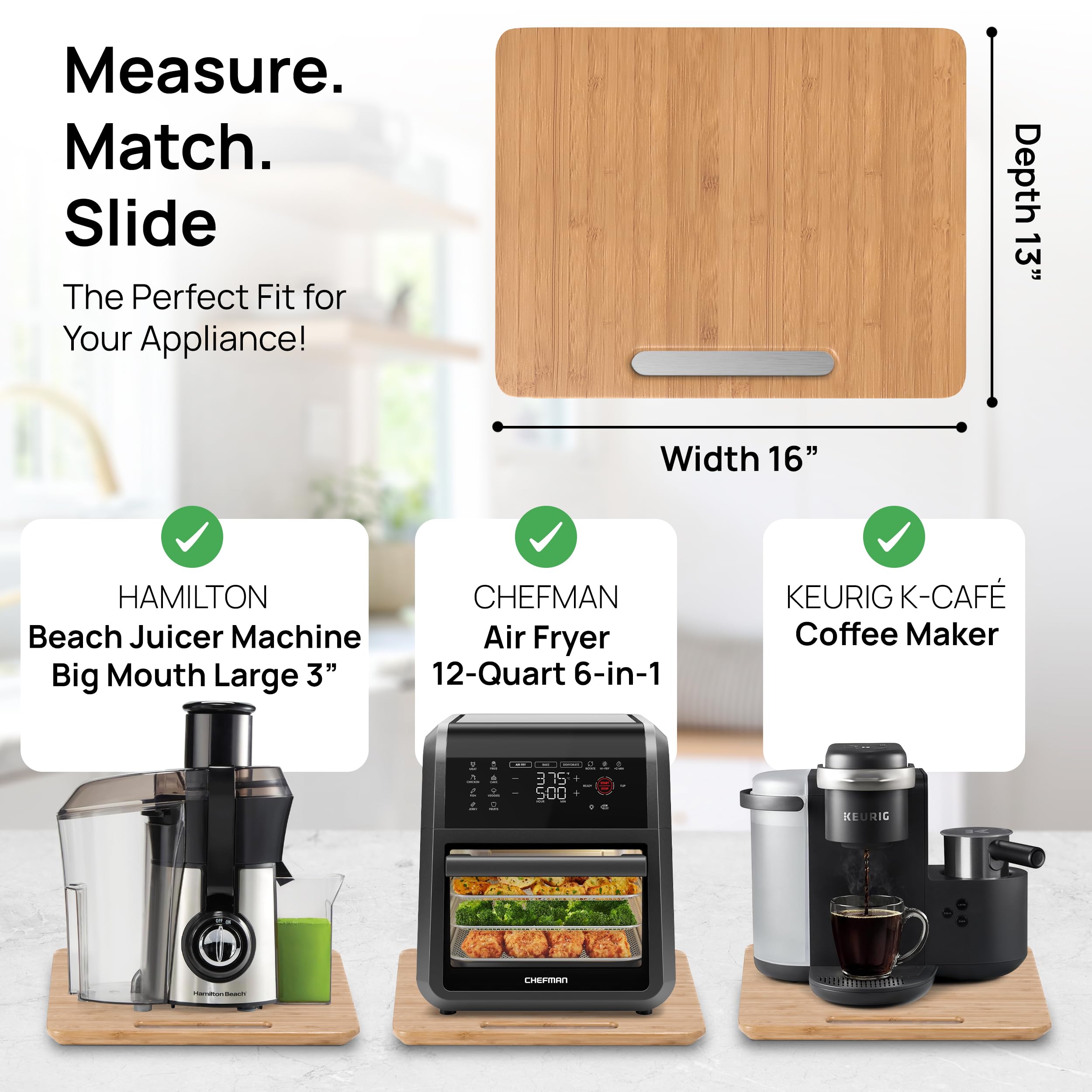 Ibyx under-cabinet placement demonstrating easy pull-forward access and space-saving benefit