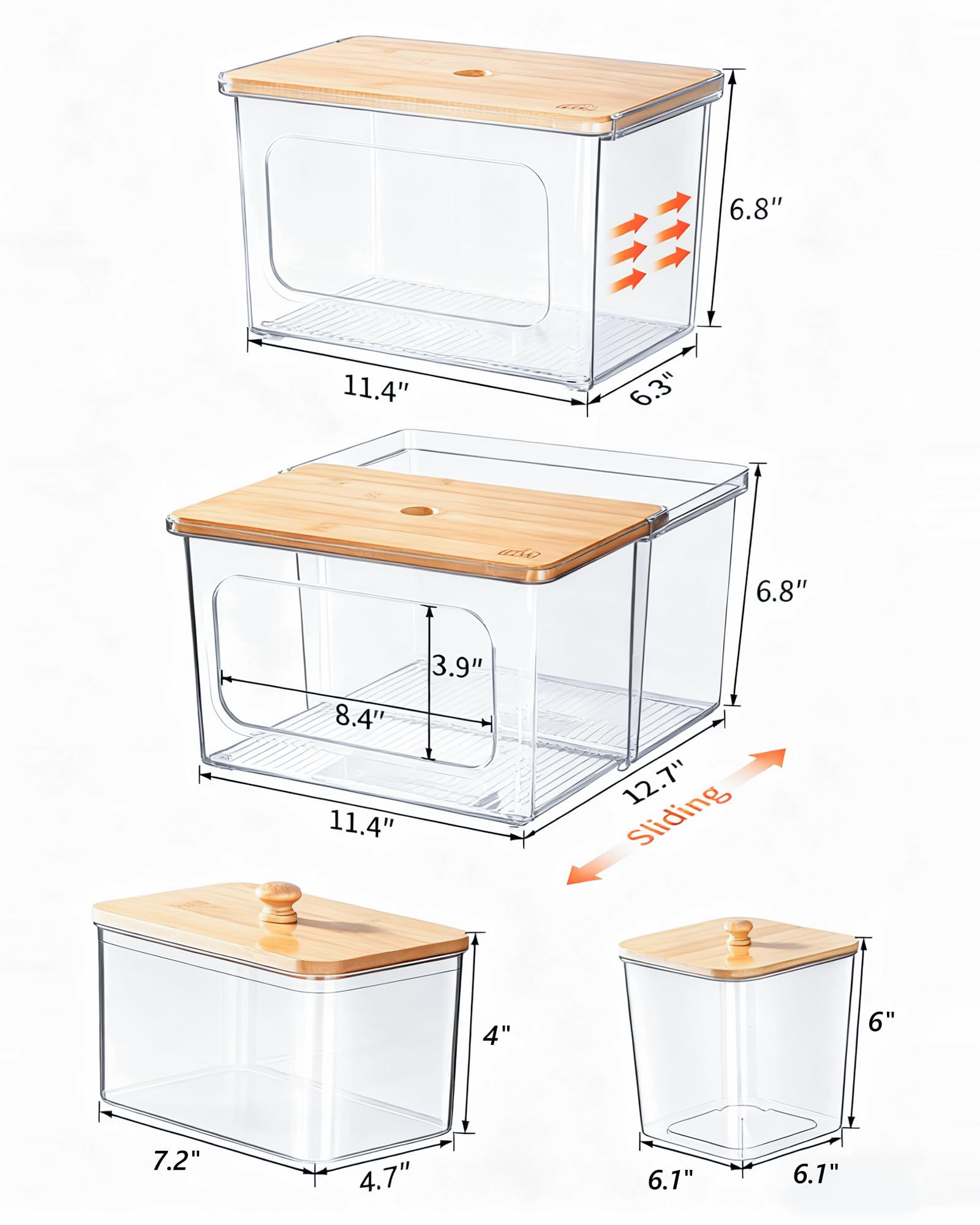 iCASA main compartment with jumbo trash roll demonstrating large capacity