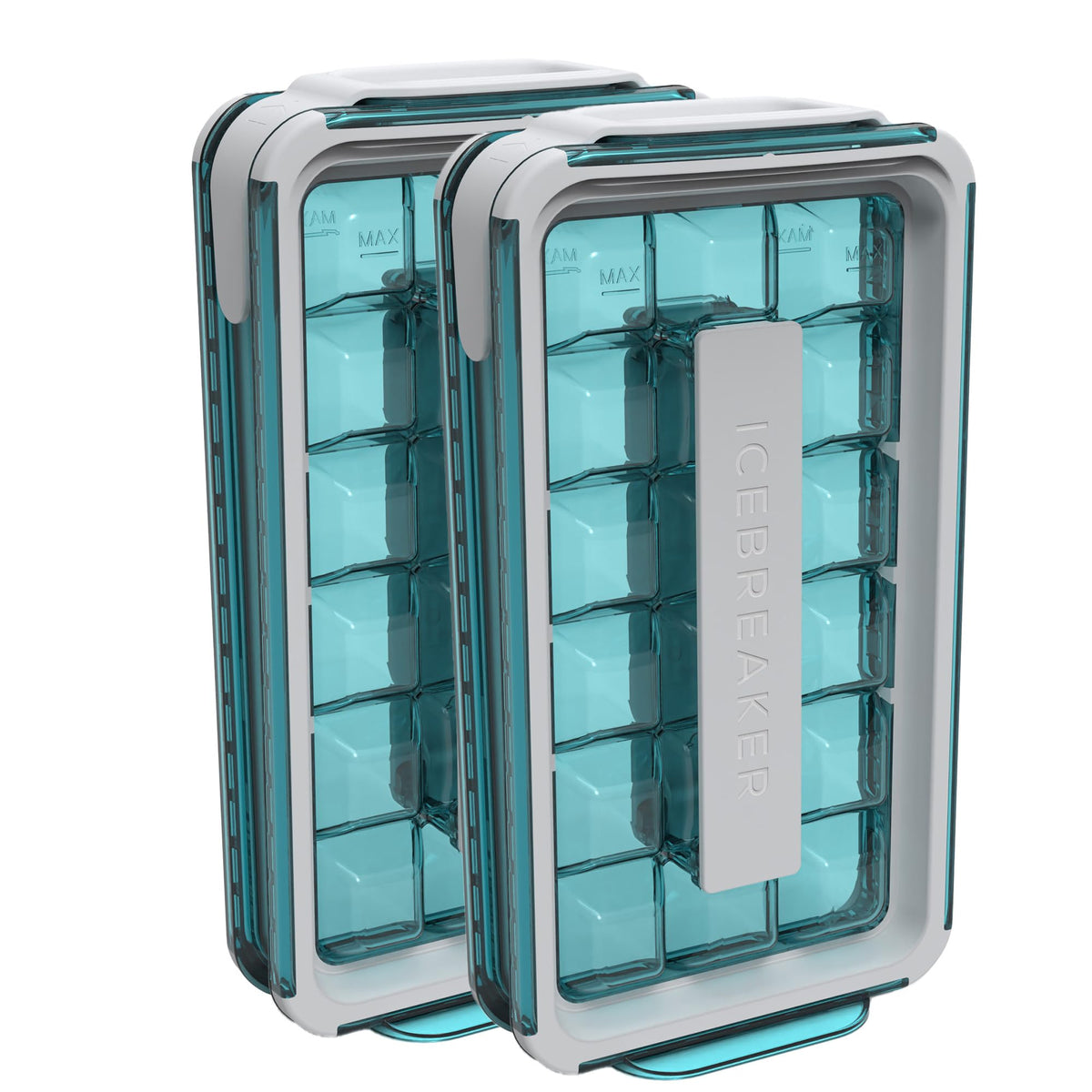ICEBREAKER front view of tray and airtight bin, showcases clean storage benefit