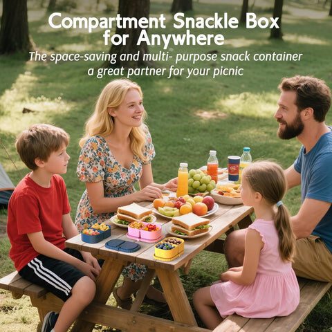 ICEROYCE container filled with snack and dip showing organized portions
