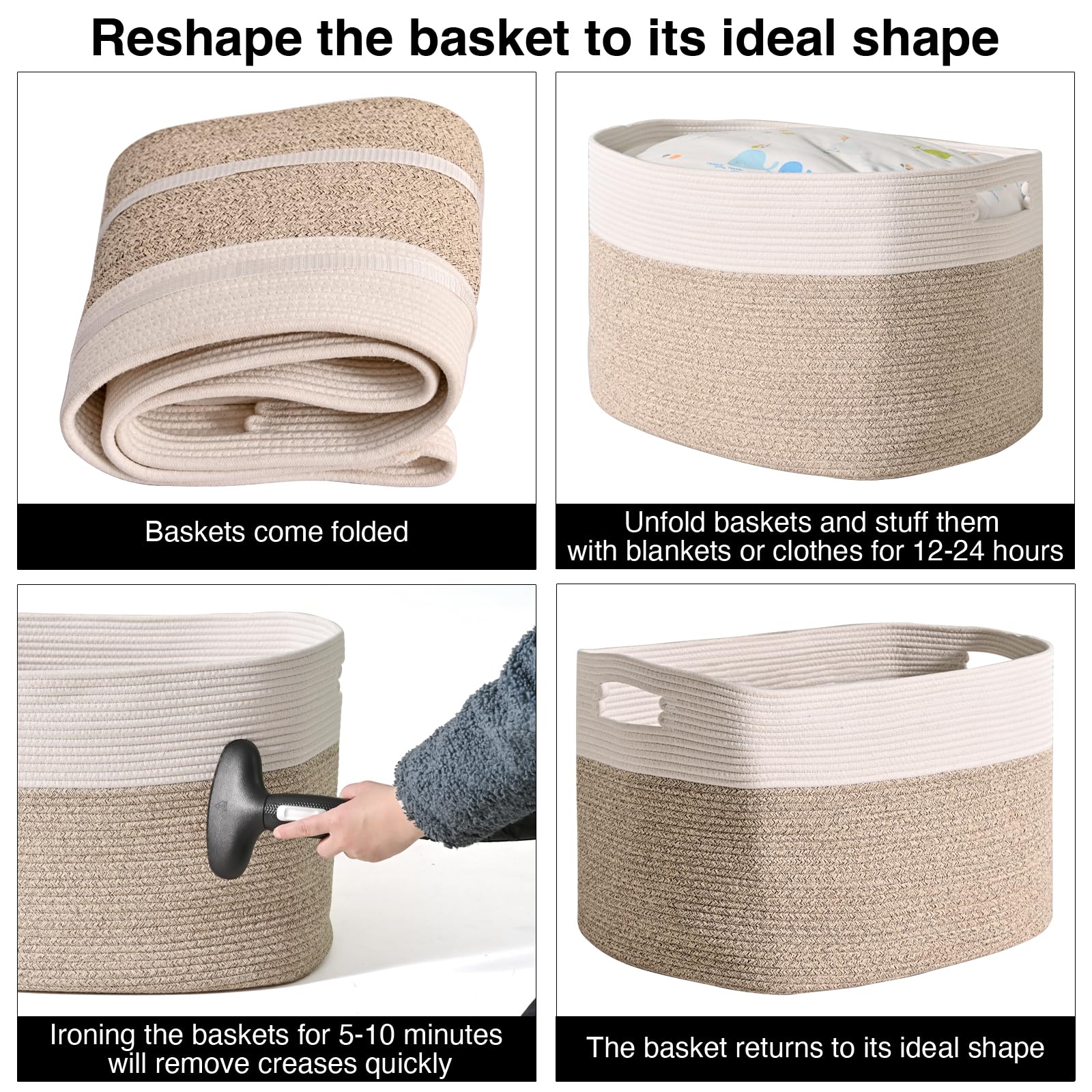 ICERZCZ basket being hand washed showing easy-care convenience benefit