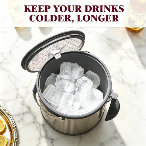 I·CODE transparent lid closed so you can monitor ice without opening