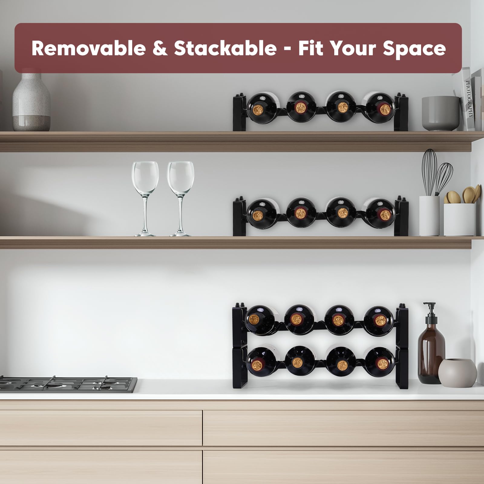 ICOHOT side profile assembled two-tier offers stable vertical storage