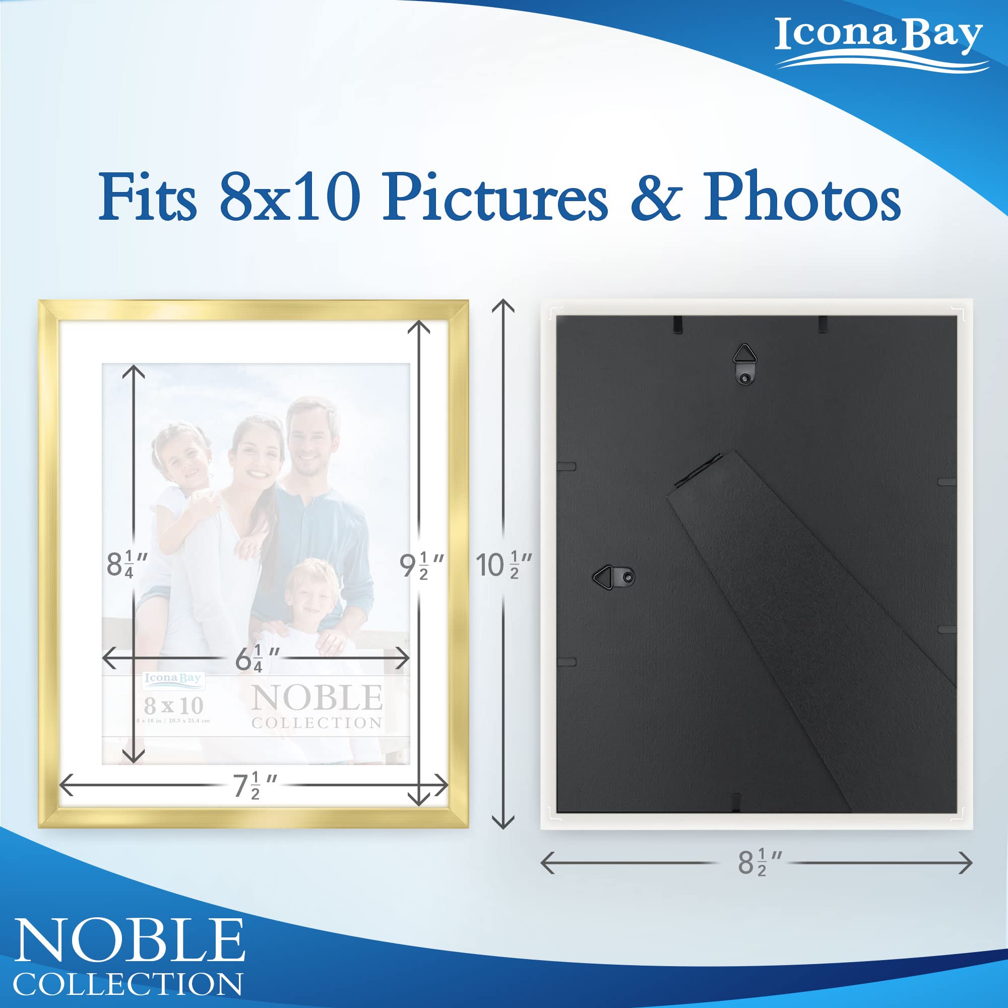 Icona Bay close-up of mat and heat-strengthened glass highlighting crisp image display