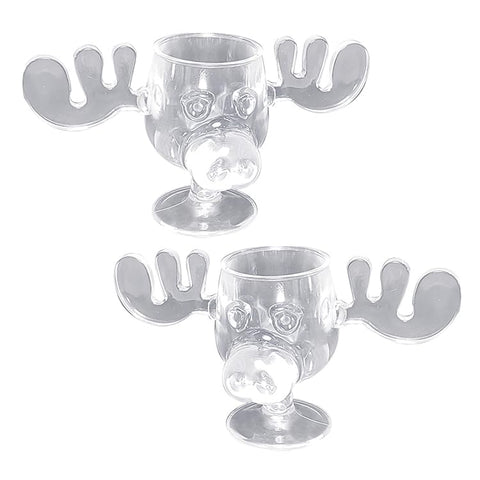 ICUP moose mug antler handle closeup highlighting grip and festive detail
