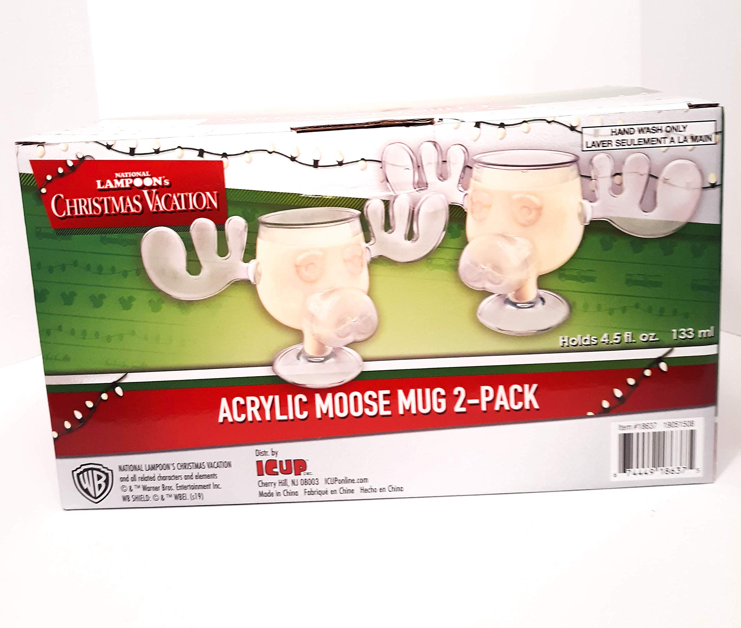 ICUP moose mug scale with holiday decor showing size and display-ready styling