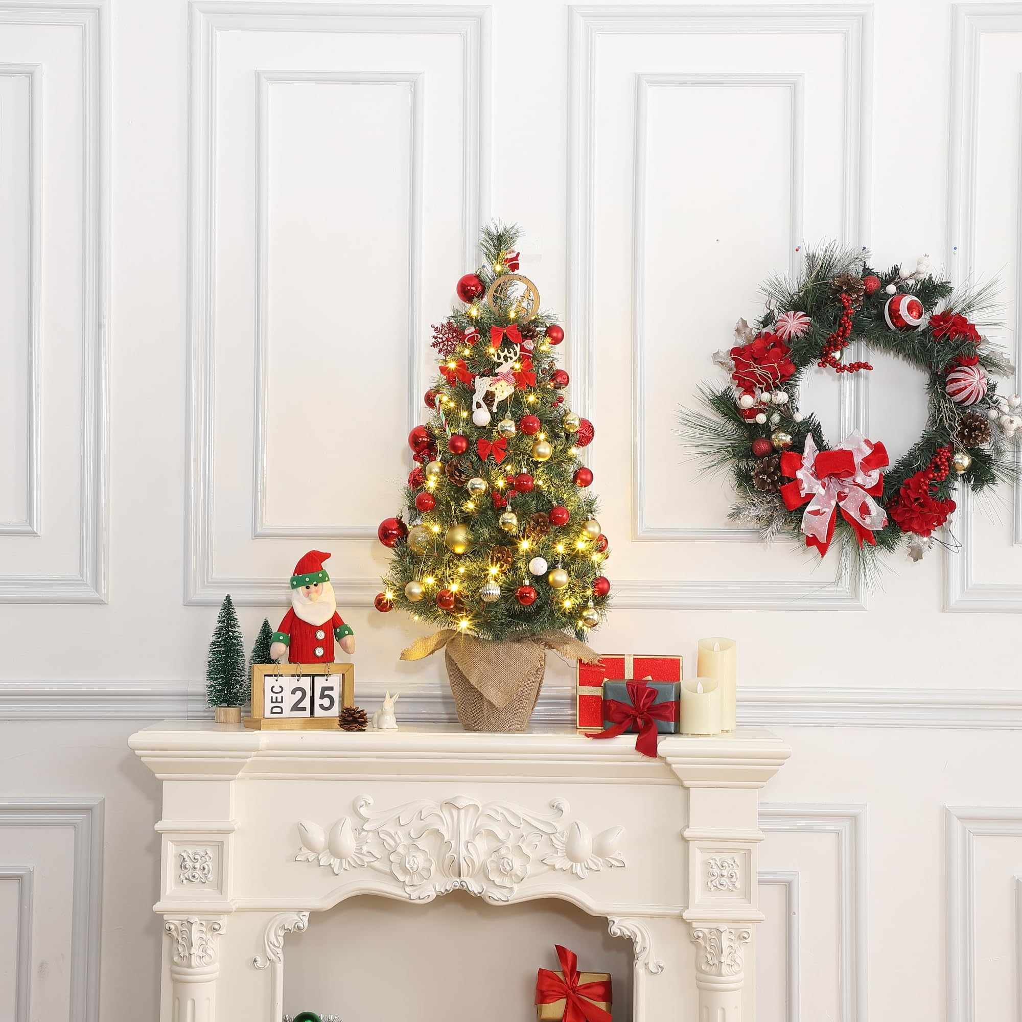 IDEALHOUSE tree beside chair showing 36-inch scale for space-saving benefit