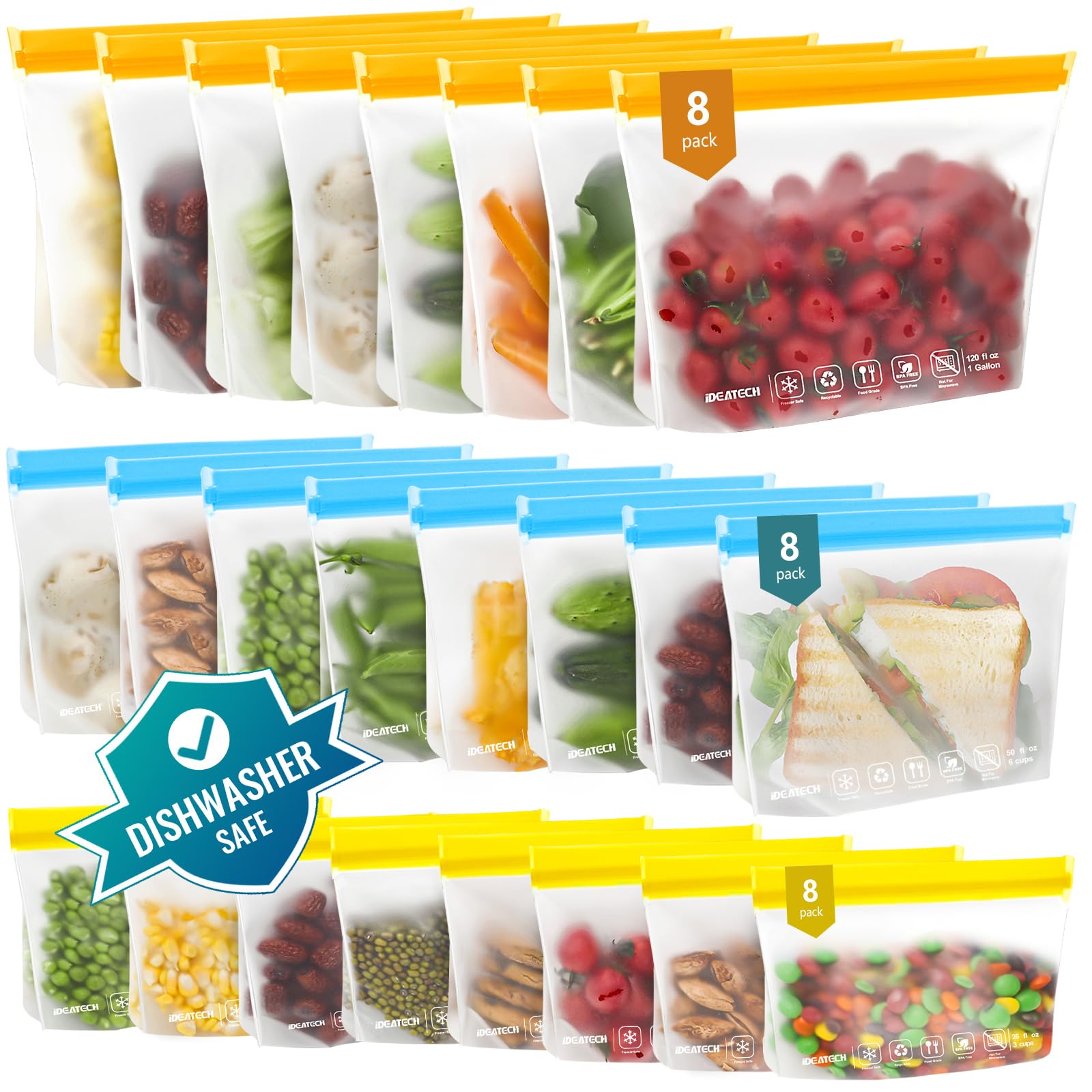 IDEATECH front packaging showing the 24-pack and colored bags for organized storage