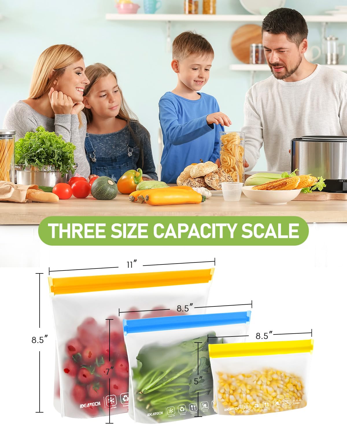 IDEATECH hand-washing and drying setup showing easy cleaning and long-lasting care benefit