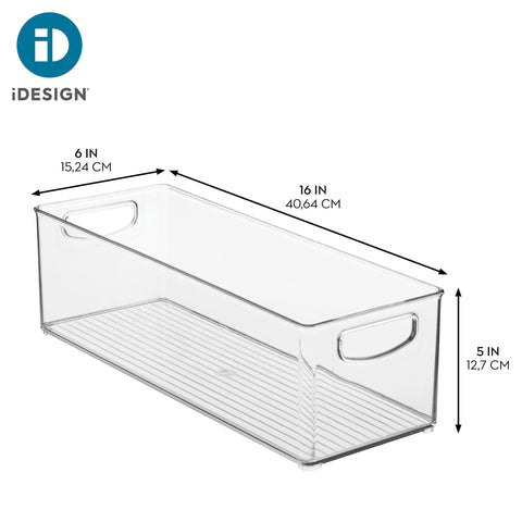iDesign bin inside kitchen drawer to show scale and neat storage fit