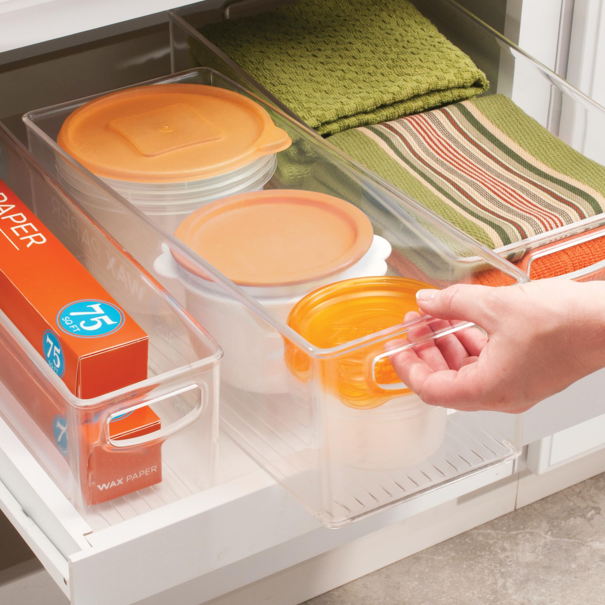 iDesign lifestyle pantry scene showing organized shelves and easy access