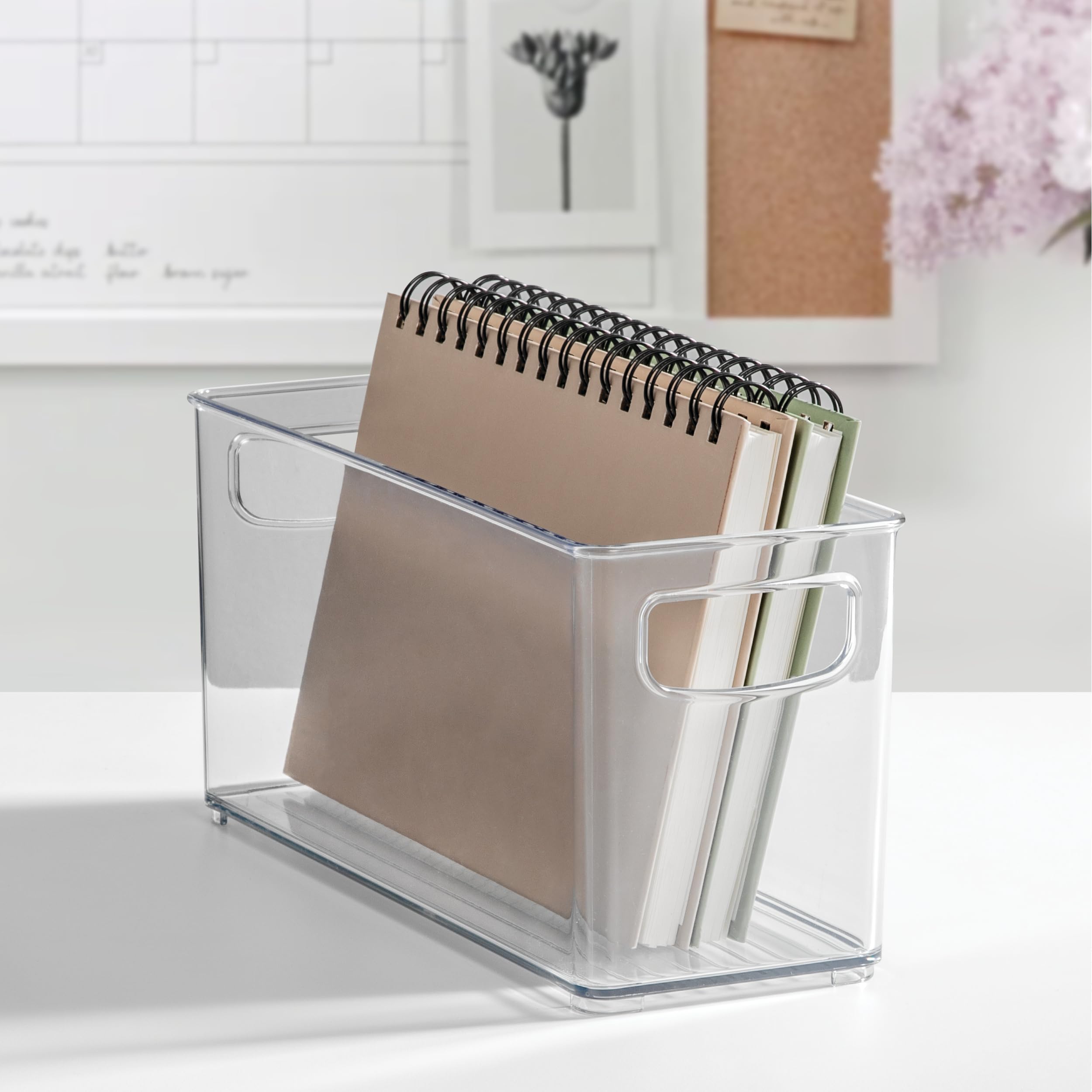 iDesign Linus used in office to organize supplies and save space