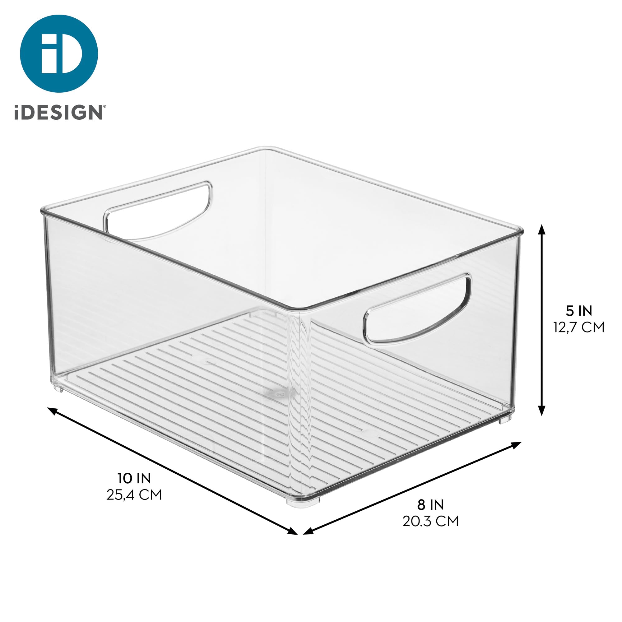 iDesign side profile showing dimensions for planning shelf fit benefit