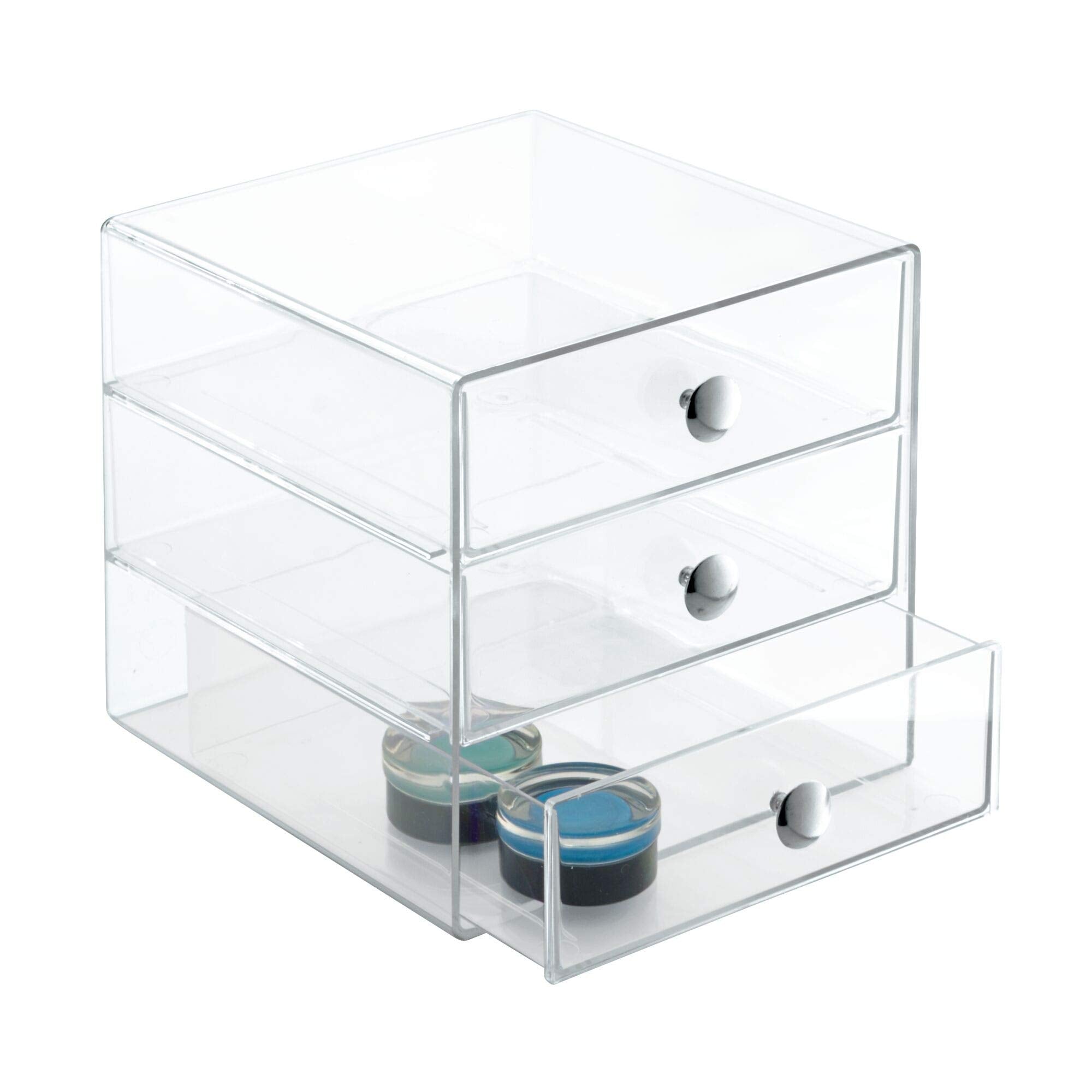 iDesign transparent side revealing contents for fast-item-visibility benefit
