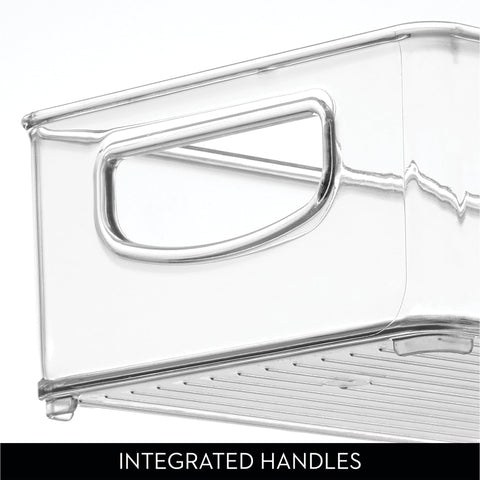 iDesign slim bin next to ruler showing 16 inch length for scale