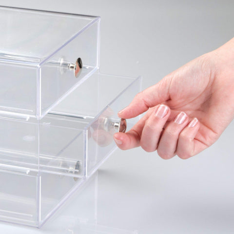 iDesign stacked units showing expandable storage and vertical space-saving benefit
