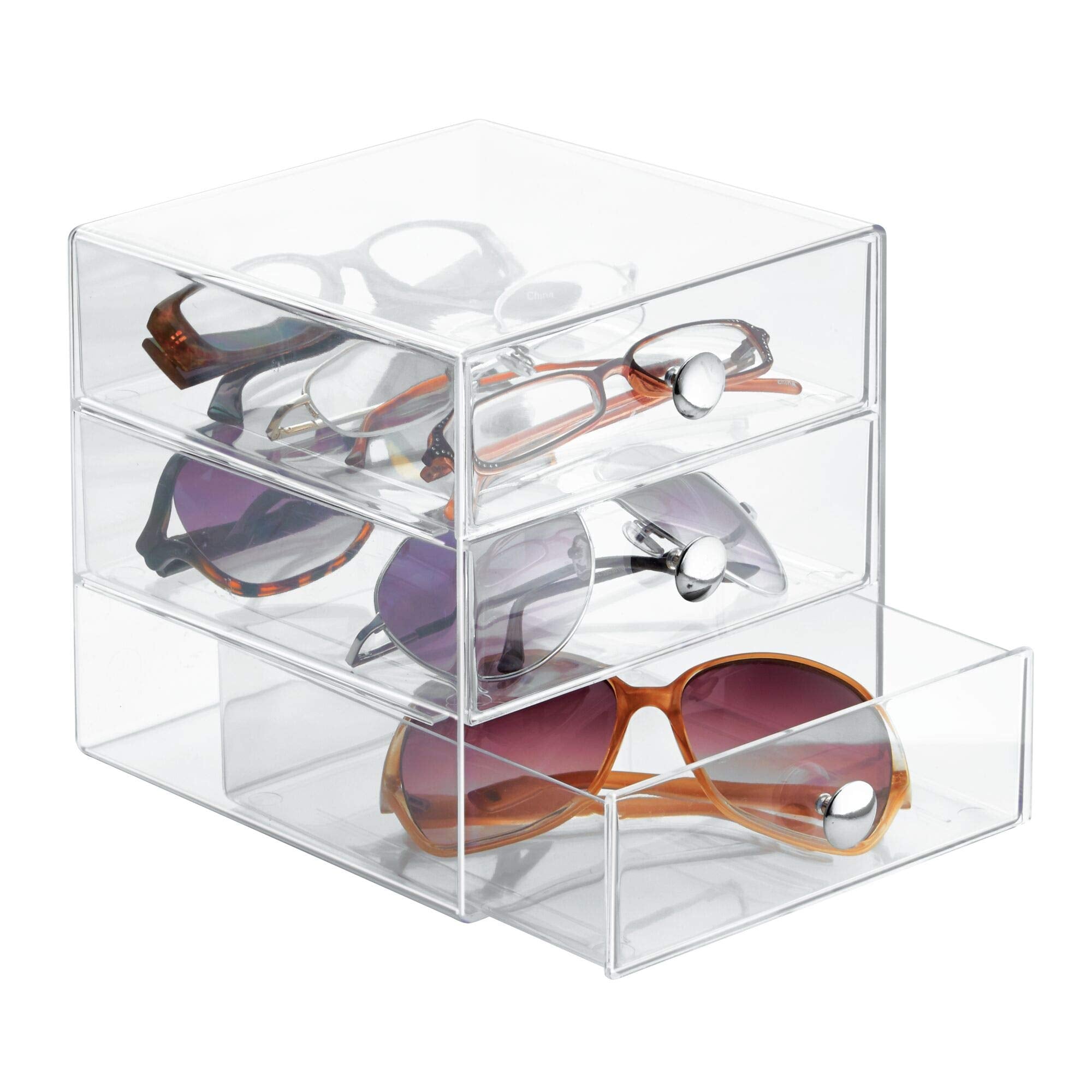 iDesign top view with drawers opened showing organized compartments benefit