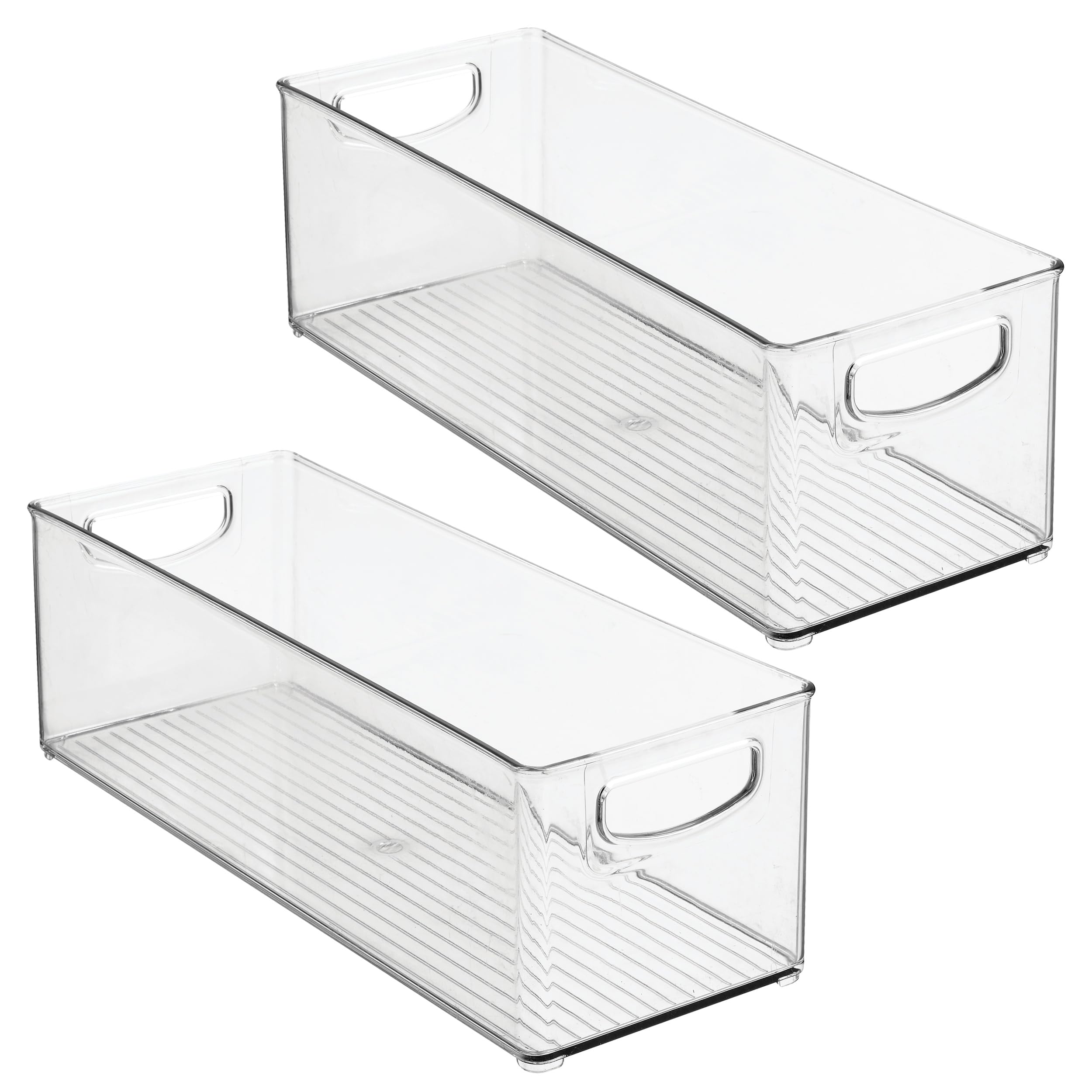 iDesign two empty bins top view showing open-top accessibility and capacity