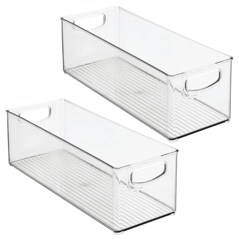 iDesign two empty bins top view showing open-top accessibility and capacity