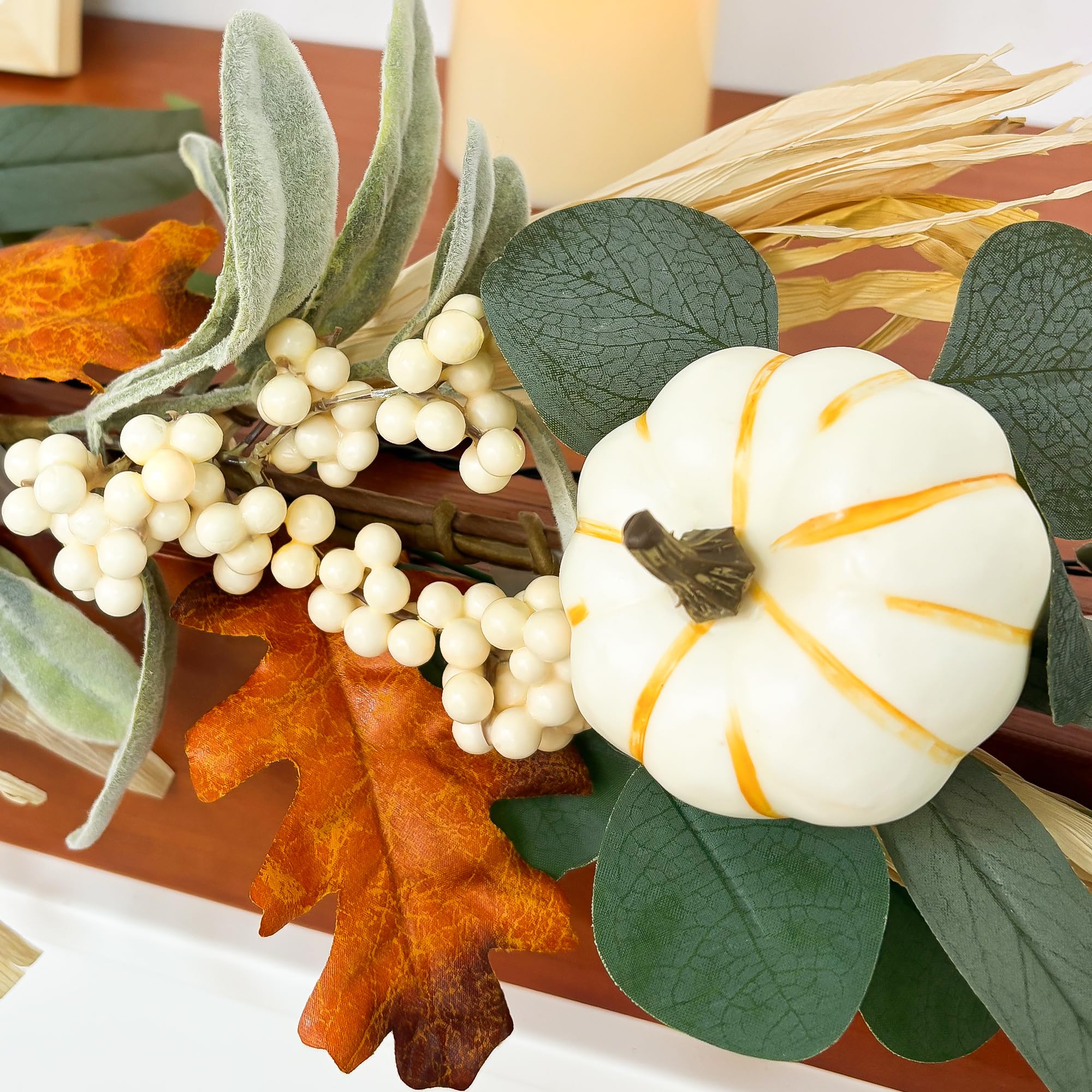 IDOGliitte+ garland styled on mantel offering cozy autumn decoration ideas