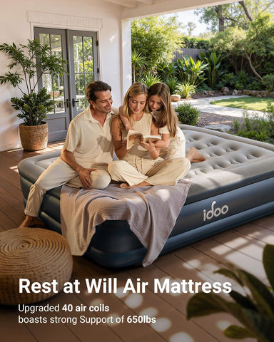 iDOO deflated and packed for compact storage and portability
