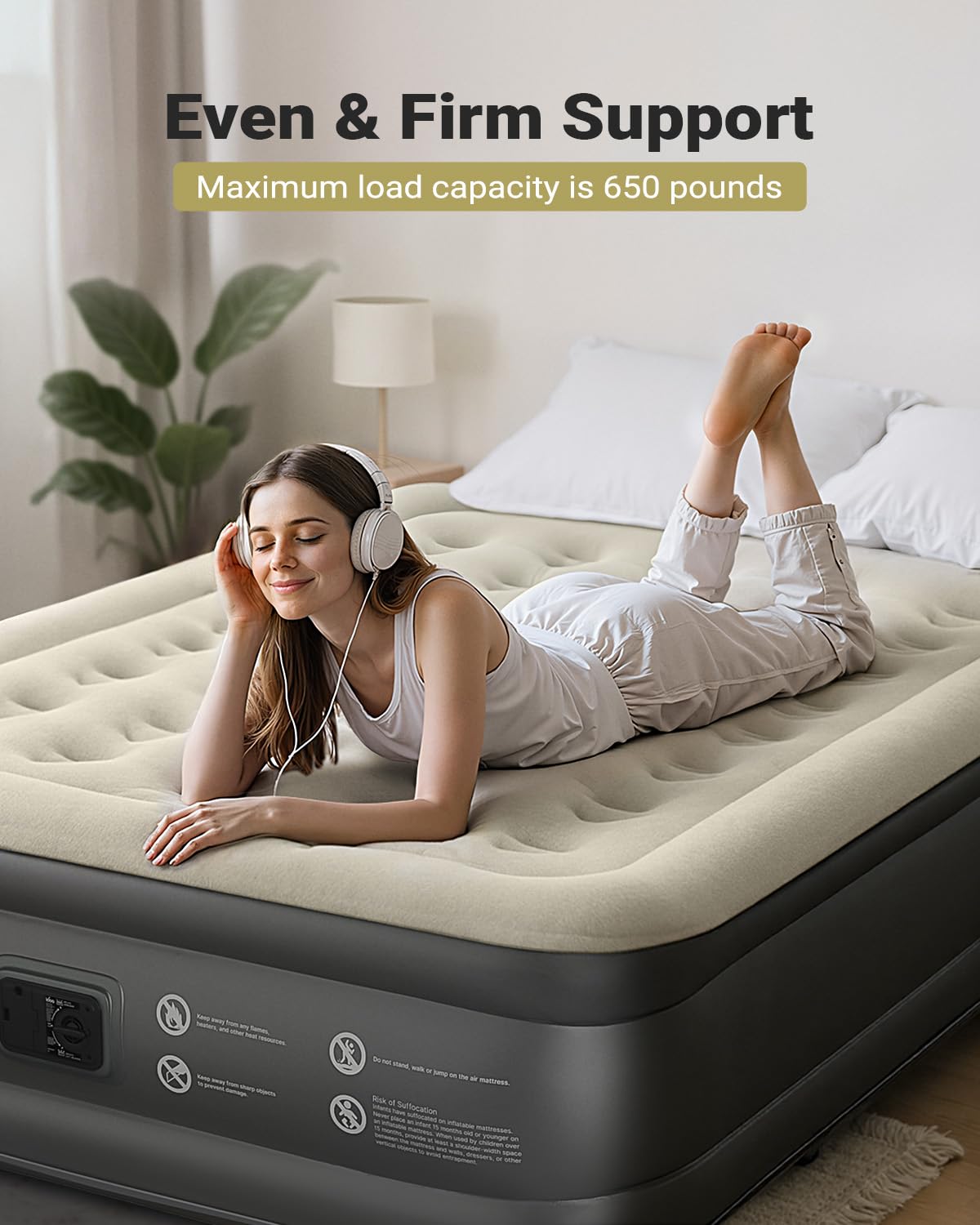 iDOO side height comparison highlighting 18-inch raised profile for easy access
