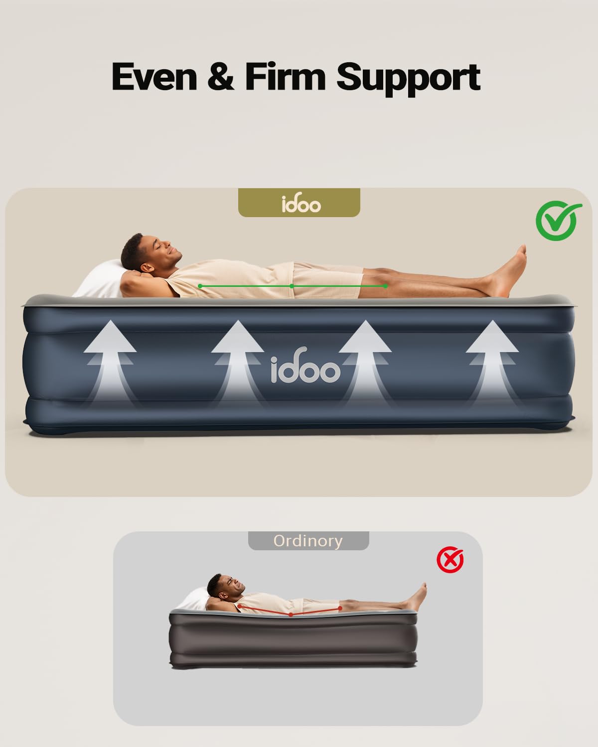 iDOO folded in included carry bag demonstrating portable storage advantage