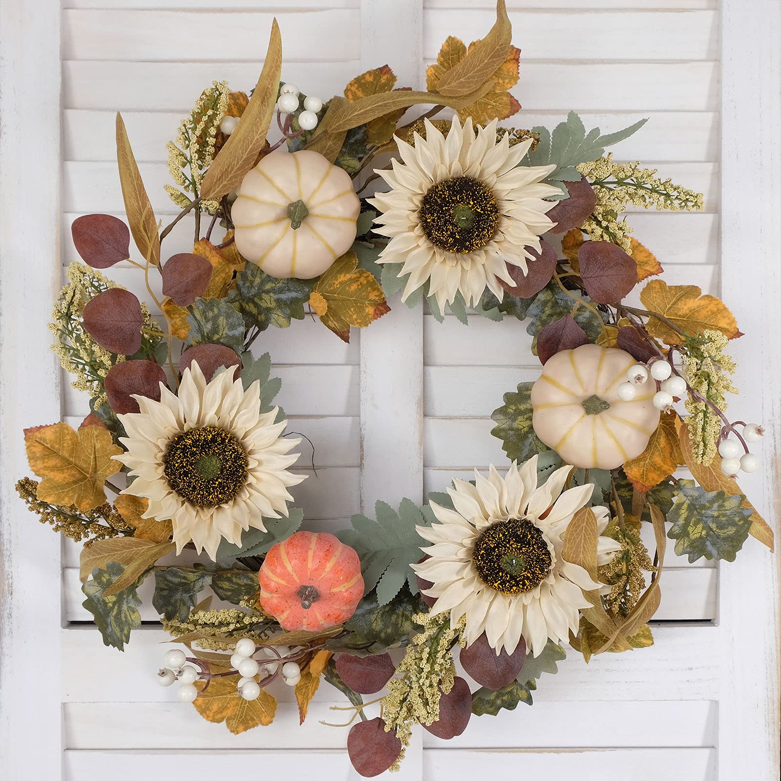 idyllic close-up of white sunflower details adding lifelike texture