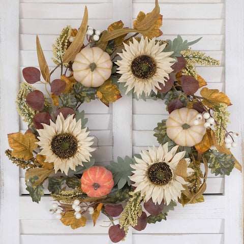 idyllic close-up of white sunflower details adding lifelike texture