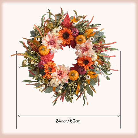 idyllic pumpkin and berries detail adding harvest interest