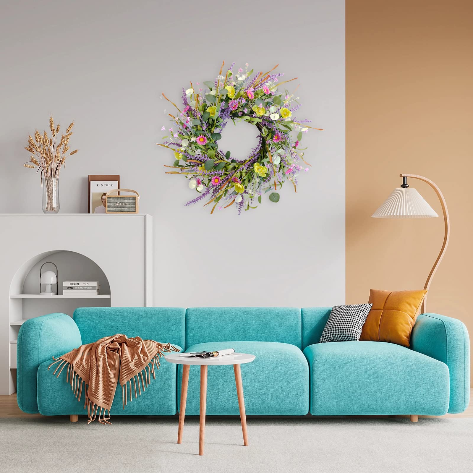 idyllic wreath gift wrapping presentation suggesting ready-to-give charm