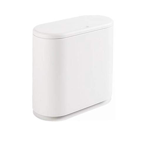 IEEK front view rectangular trash can showing slim profile and modern look