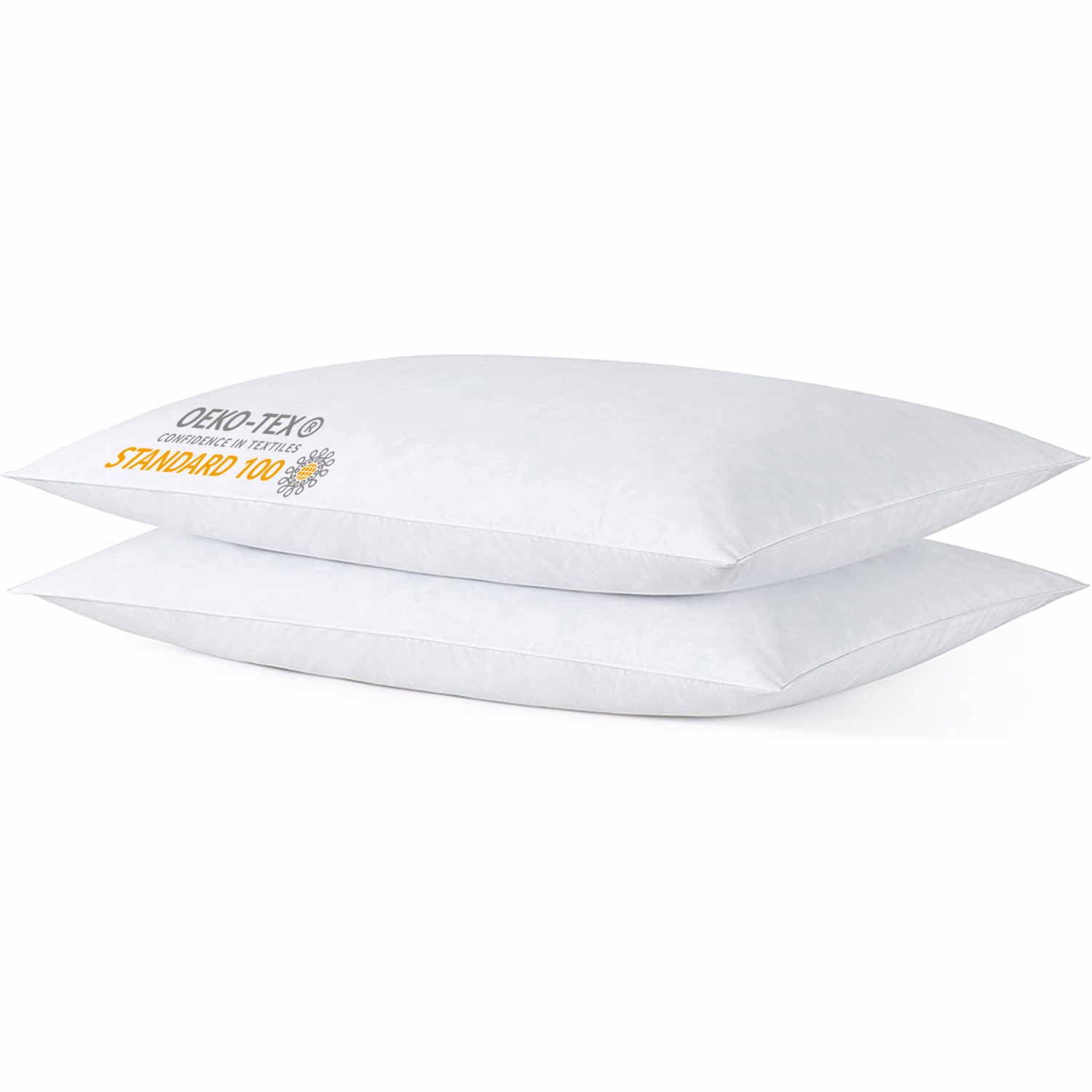 iFaon front packaging showing two slim 20x26 pillows and benefits