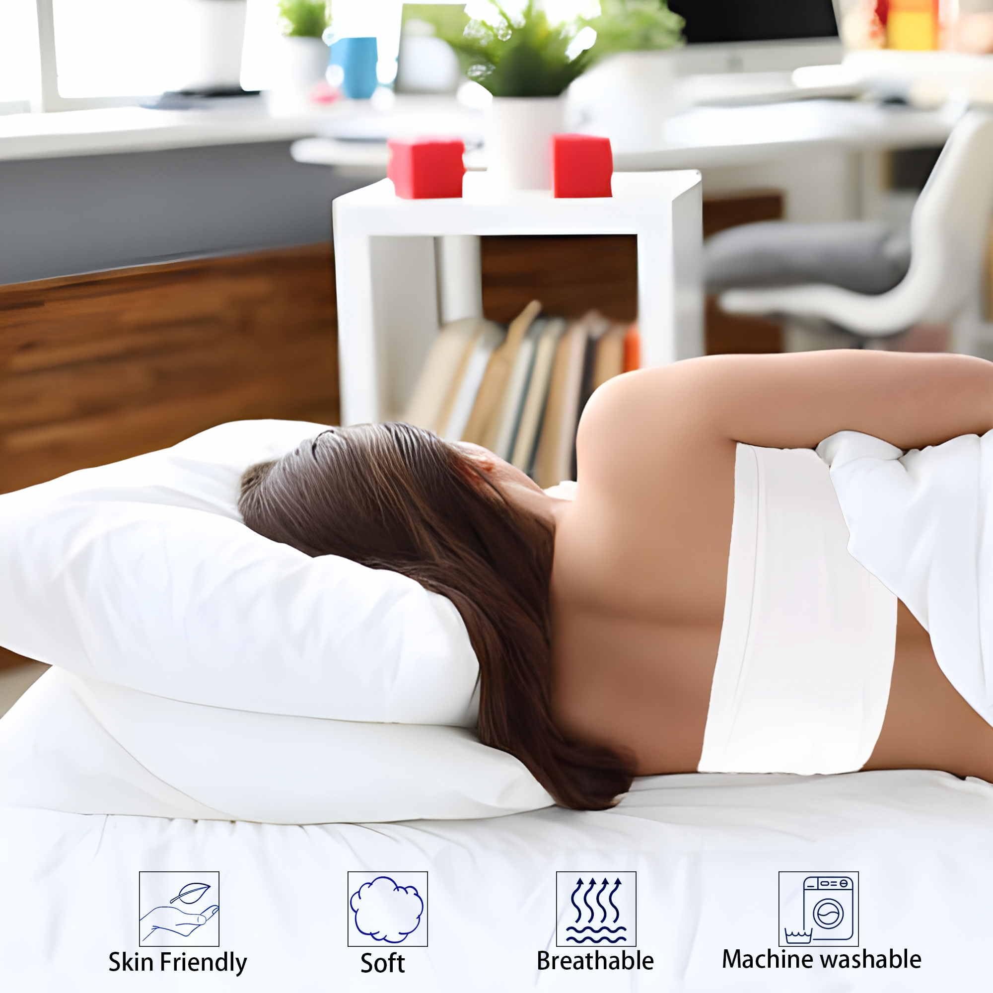 iFaon care label showing machine-washable instructions for easy cleaning