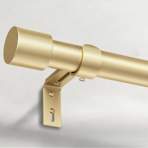 IFELS front view of full-length rod showing elegant matte gold and stability benefit