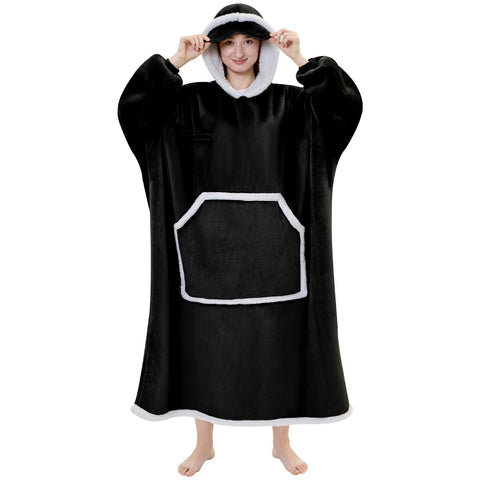 IFNOW oversized hoodie front view showing cozy fit and coverage benefit