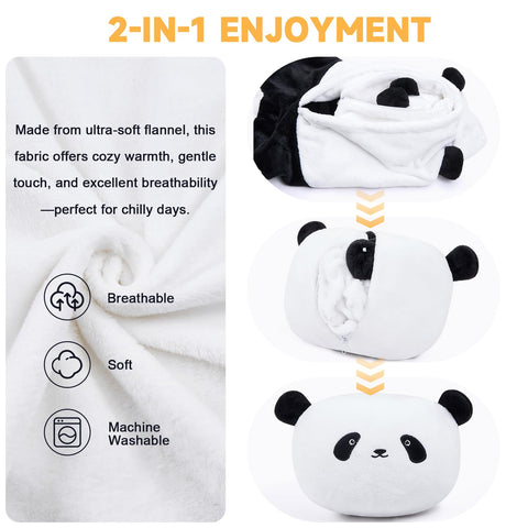 IFNOW folded into pillow demonstrating the 2-in-1 travel convenience