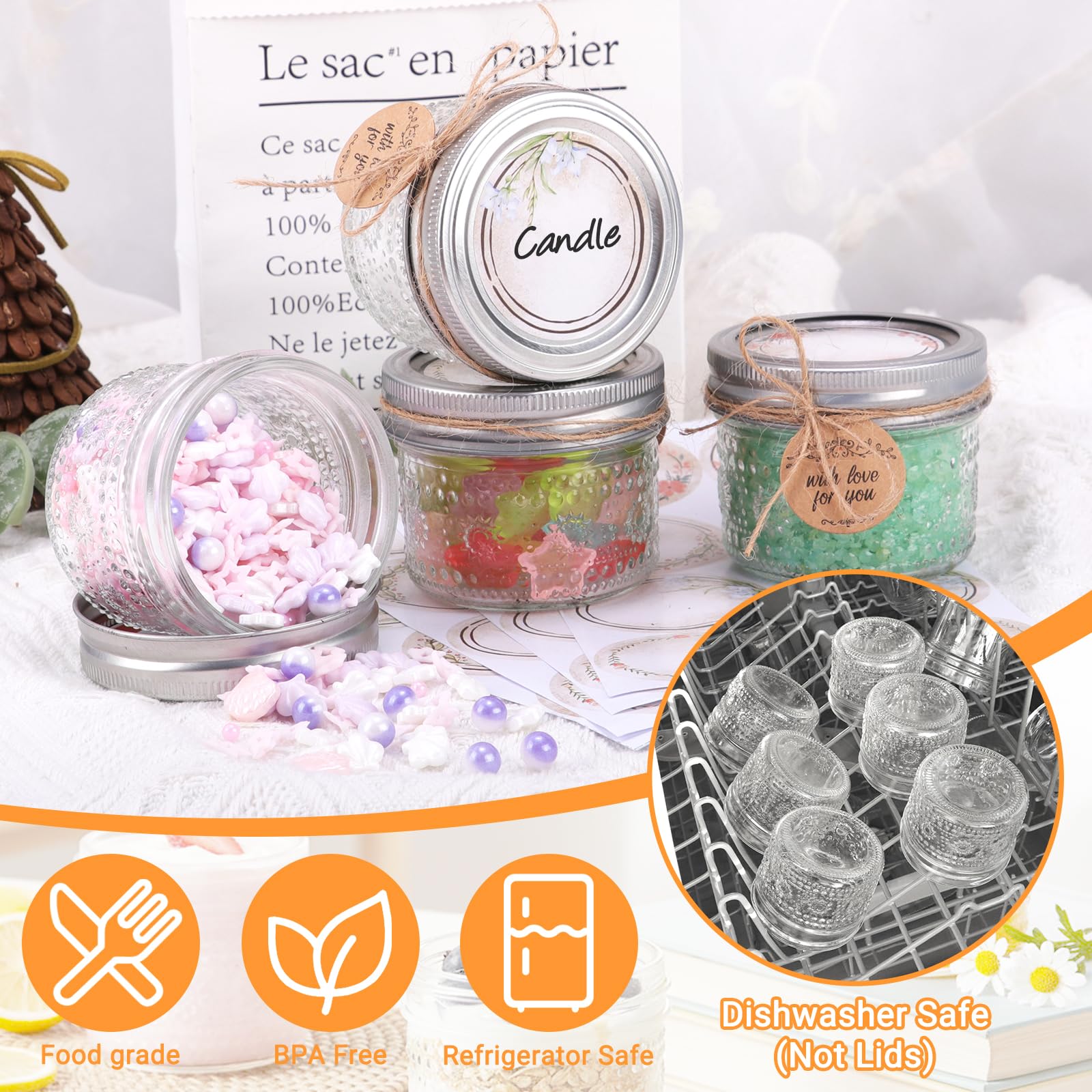 igoelove jars on kitchen counter holding jam and sauces for organized storage