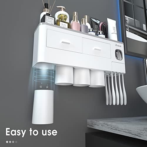 iHave four magnetic drainage cups displayed, keeping cups dry and hygienic