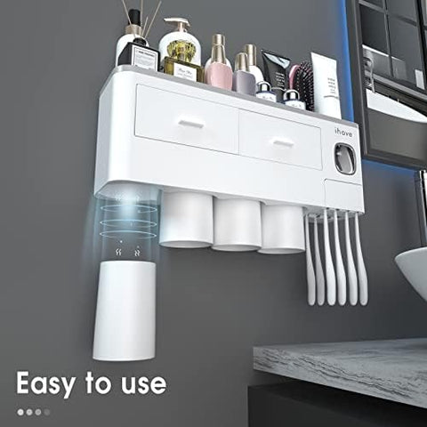 iHave four magnetic drainage cups displayed, keeping cups dry and hygienic